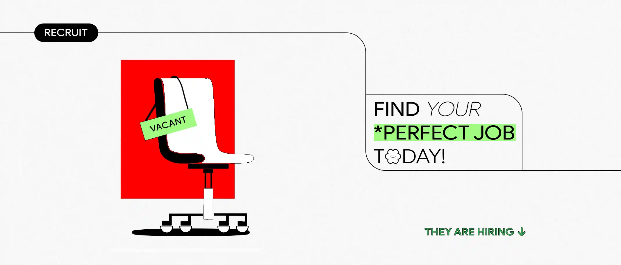 Job banner find your perfect job today